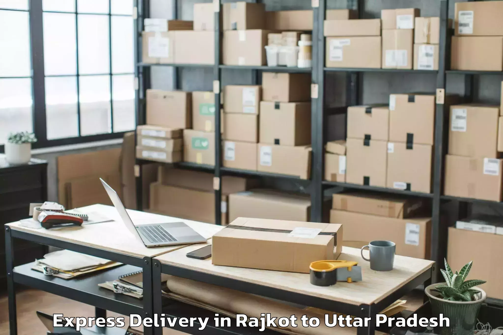 Get Rajkot to Lucknow Express Delivery